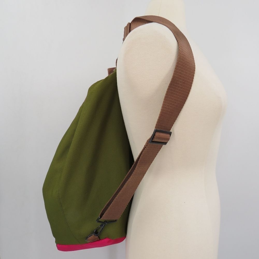 Parcel Unisex Mens Womens Large Hunter Green Convertible Duffel Backpack - Picture 3 of 16